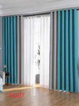 QYFLRDJ On Sales Petrel Green Grey Chenille Custom Made Curtains(Color: Green Grey)