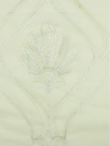 Venus Embroidery Damask with Metallic Threads Custom Made Sheer (Color: Beige)