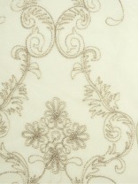 Venus Embroidery Floral Damask Custom Made Sheer