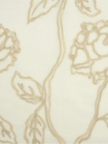 Venus Soft Embroidery Flower Custom Made Sheer (Color: Beige)