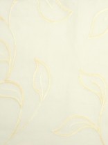 Venus Embroidery Mid-scale Leaves Custom Made Sheer (Color: Beige)