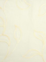 Venus Embroidery Mid-scale Leaves Custom Made Sheer (Color: Beige)