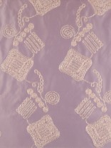 Darling Damask Embroidery Blackout Fabric Sample QYJ212ES