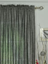 QYK246SGE Eos Linen Multi Color Solid Rod Pocket Sheer Curtain