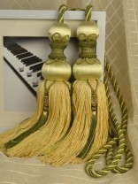 6 Colors QYM09 Curtain Tassel Tiebacks (Color: Green in Yellow)