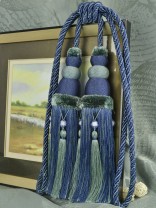 6 Colors QYM13 Curtain Tassel Tiebacks (Color: Blue)