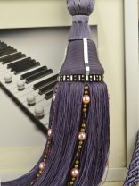 5 Colors QYM14 Curtain Tassel Tiebacks (Color: Purple)