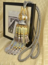 3 Colors QYM15 Faux Silk and Resin Curtain Tassel Tie Backs