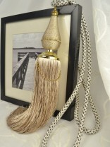 6 Colors QYM24 Curtain Tassel Tiebacks (Color: Beige)