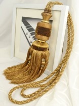 7 Colors QYM31 Polyester Curtain Tassel Tie Backs