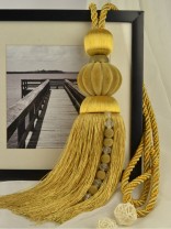 7 Colors QYM34 Polyester and Acrylic Curtain Tassel Tie Backs