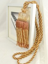 5 Colors QYM39 Polyester and Acrylic Curtain Tassel Tie Backs