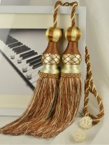 6 Colors QYM45 Polyester Curtain Tassel Tie Backs