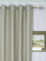 QYQ135AD Modern Coated Solid Yarn Dyed Eyelet Ready Made Curtain