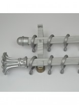 QYR0521 28mm Cardwell Aluminum Alloy Double Curtain Rod Set