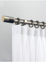 QYR89 28mm New Arrival Luxury White Grey Gold Aluminum Alloy Curtain rod sets