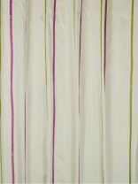 QYX104A Mirage Embroidered Striped Custom Made Curtains