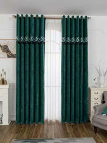 QYFL1421E Barwon Jacquard Velvet Custom Made Curtains For Living Room