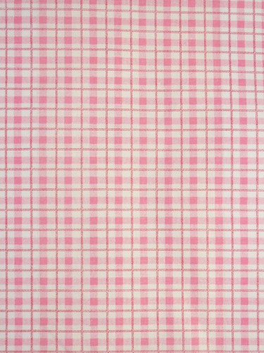 Whitehaven Pink and Ivory Small Plaid Custom Made Cotton Curtains (Color: Hot Pink)