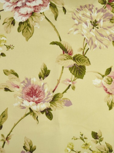Whitehaven Branch Floral Printed Fabric Sample (Color: Blanched Almond)