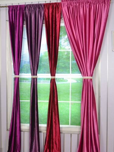 Hotham Pink Red And Purple Plain Ready Made Eyelet
