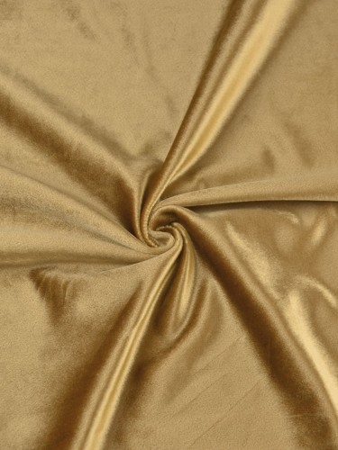 Hotham Brown Plain Velvet Fabric Samples (Color: Deep Saffron)