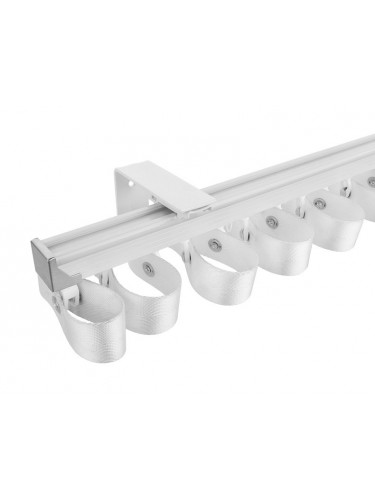 Warrego CHR04 Thick Ivory S Fold Curtain Tracks Ceiling/Wall Mount