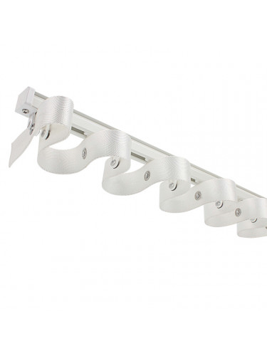 Warrego CHR09 Thick Ivory Black S Fold Curtain Tracks Ceiling/Wall Mount