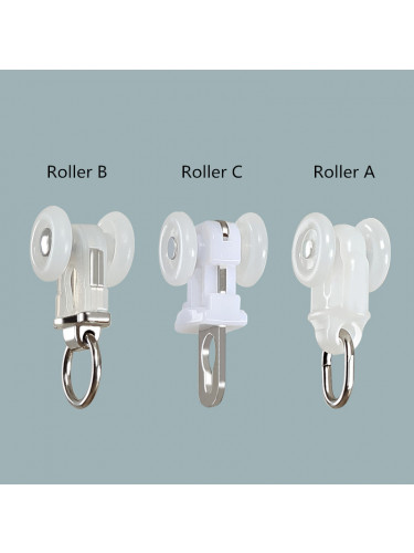 CHR105 Ivory Champagne Black Curtain Tracks Ceiling/Wall Mount