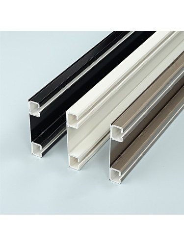 CHR106 Ceiling Mounted  Super Thick Aluminum Alloy Double Curtain Tracks
