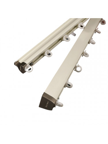 Warrego CHR108 New Arrival Thick Ivory S Fold Curtain Tracks Ceiling/Wall Mount