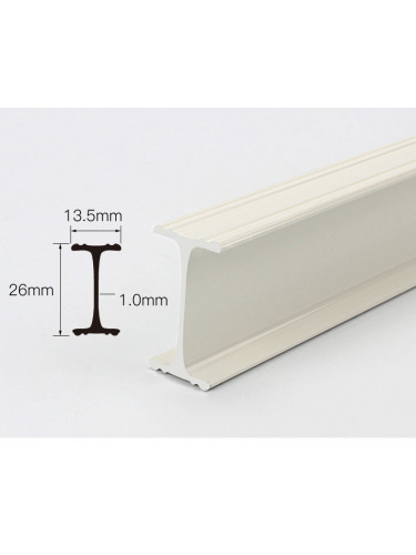 CHR11 Bendable Ivory Curtain Tracks Ceiling Mount For Bay Window U and L Medical Track