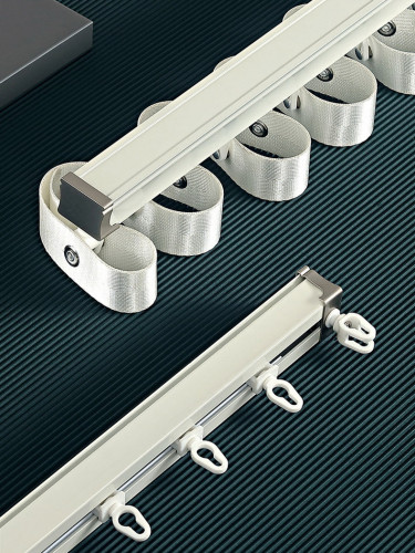 Warrego CHR112 Thick Ivory S Fold Curtain Tracks Ceiling/Wall Mount
