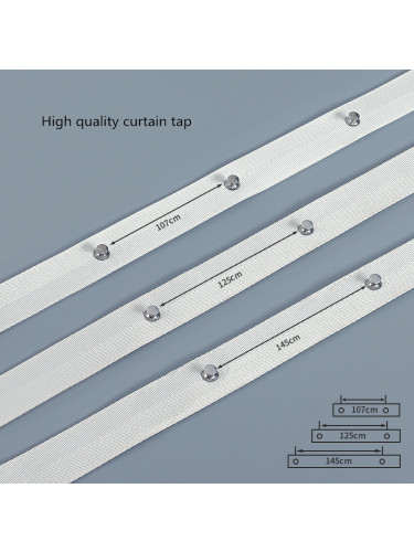 Warrego CHR112 Thick Ivory S Fold Curtain Tracks Ceiling/Wall Mount