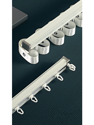 Warrego CHR112 Thick Ivory S Fold Curtain Tracks Ceiling/Wall Mount