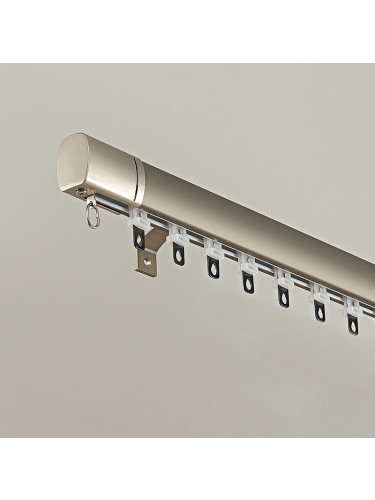 CHR126 Ivory Grey Blue Champagne Aluminum alloy Curtain Track Set Ceiling/Wall Mount(Color: Champagne)