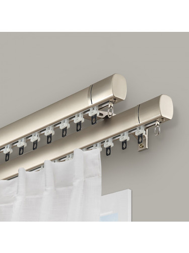 CHR126 Ivory Grey Blue Champagne Aluminum alloy Curtain Track Set Ceiling/Wall Mount