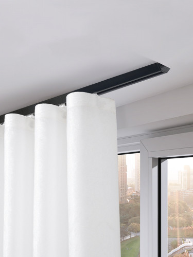 CHR15 NEW Arrival V Shape Ivory Black Ceiling Mounted Curtain Tracks 