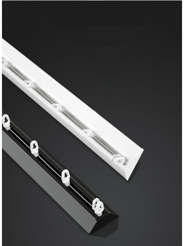 S Fold Curtain Tracks Ceiling Mount White Black Single Tracks Warrego