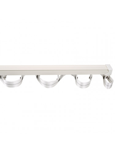Warrego CHR16 Thick Ivory S Fold Curtain Tracks Ceiling/Wall Mount