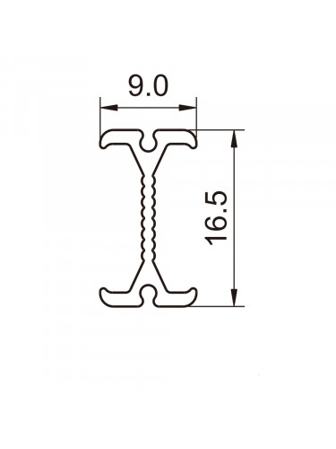 Warrego CHR18 Ivory S Fold Bendable Curtain Tracks Ceiling/Wall Mount For Bay Window