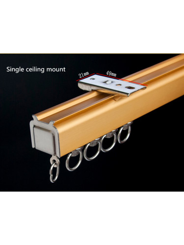 CHR20 Big Ivory Champagne Curtain Tracks Ceiling/Wall Mount