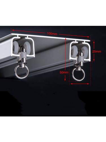 CHR21 Ceiling Mounted Double Curtain Tracks