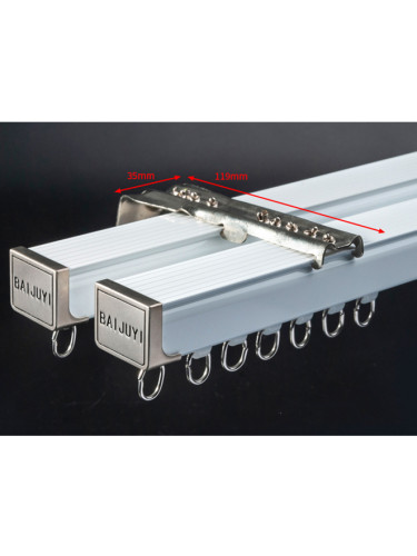 CHR24 Big Ivory Curtain Tracks Ceiling/Wall Mount