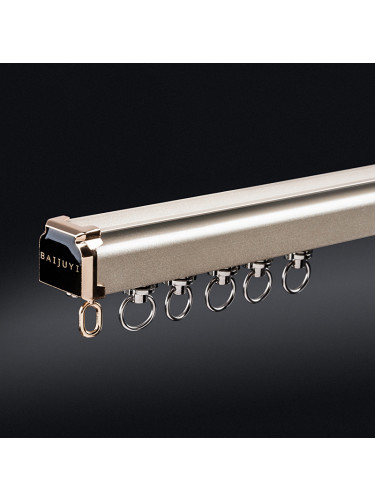 CHR27 Ivory Champagne Curtain Tracks Ceiling/Wall Mount