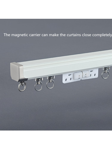 CHR35 Ivory Blue Gold Ceiling Wall Mount Curtain Tracks With Magnetic Carrier