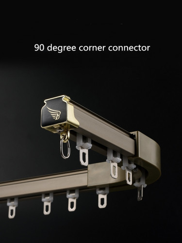 CHR49 Heavy-Duties Single/Double Curtain Tracks Ceiling/Wall Mounts For Living Room