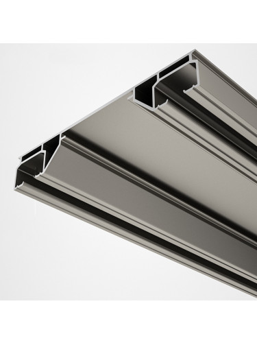 CHR51 Ceiling/Wall Mounted Aluminum Alloy Double Curtain Tracks 