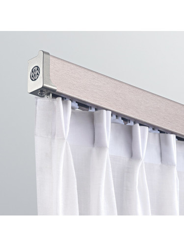 Carruthers Peak 54 Beautiful Rail Ivory Champagne Blue Hidden Mounts Curtain Tracks For Bed Room