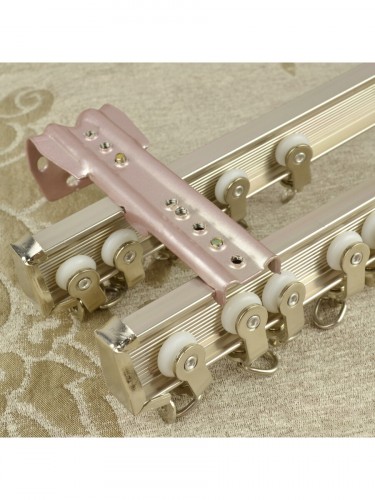 Chr6222 Bendable Double Curtain Track Set Suit For Bay